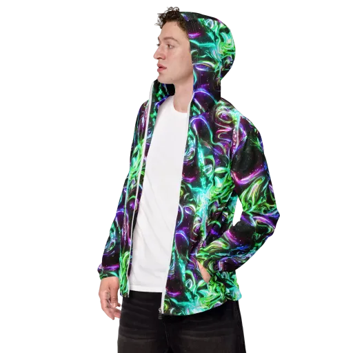 Stellar Serpent on a Men's Windbreaker