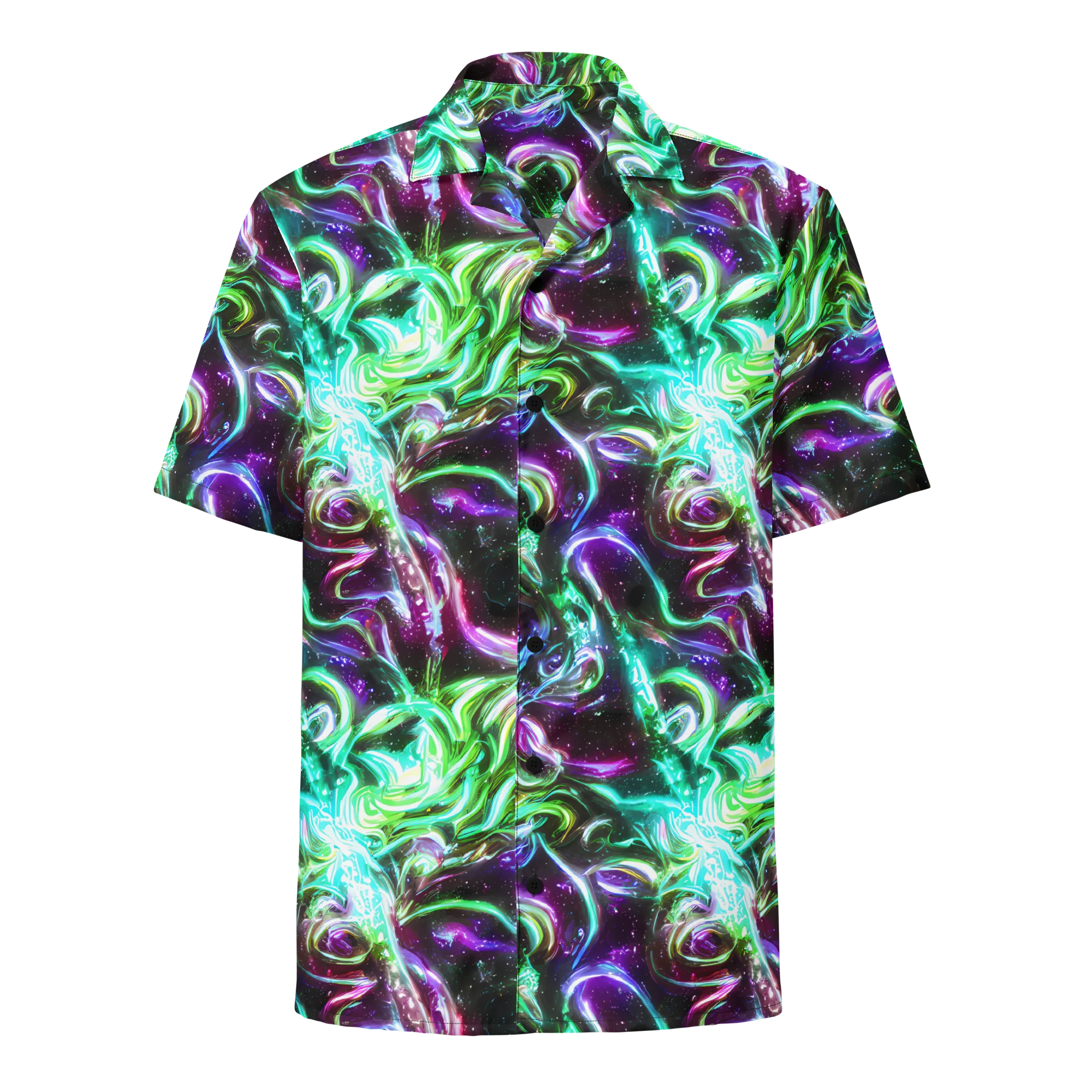 Stellar Serpent on Button Shirt — Front