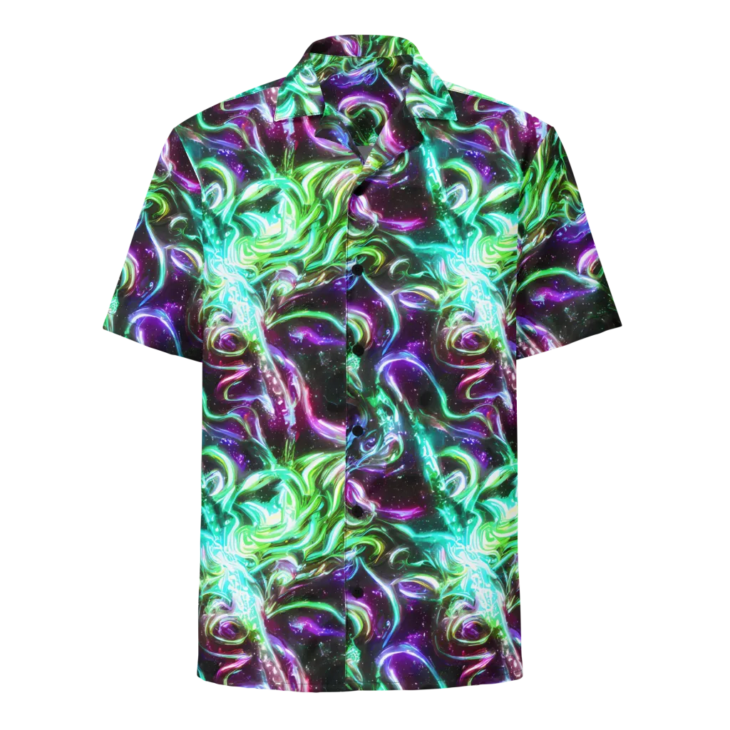 Stellar Serpent on Button Shirt — Front