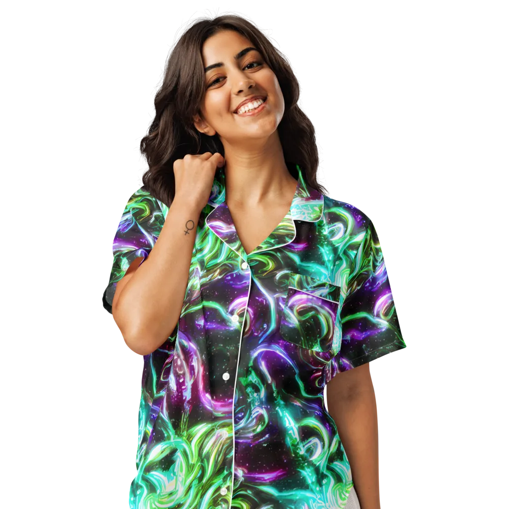 Stellar Serpent on Women's Short Sleeve Pajama Top — Front
