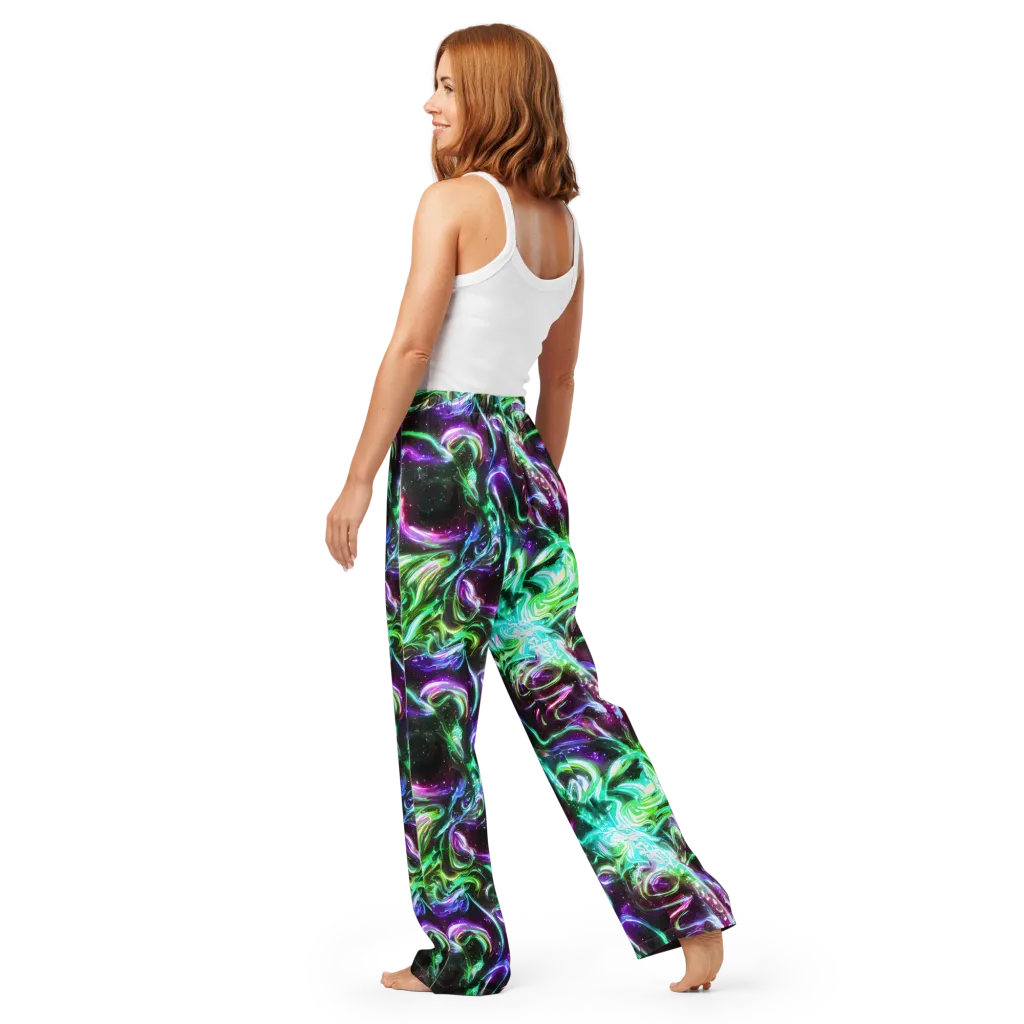 Stellar Serpent on Women's Pajama Pants — Back