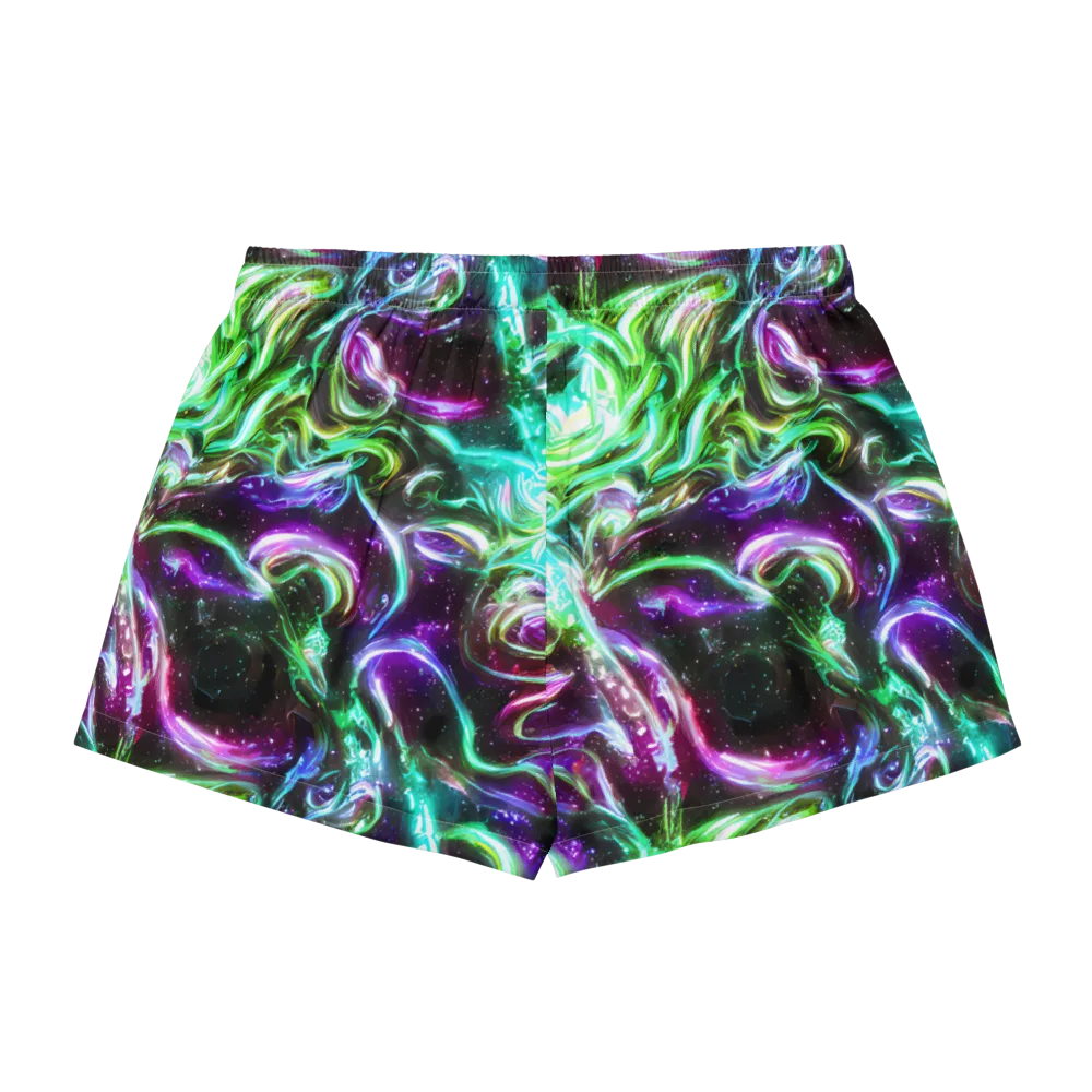 Stellar Serpent on Women's Pajama Shorts — Back