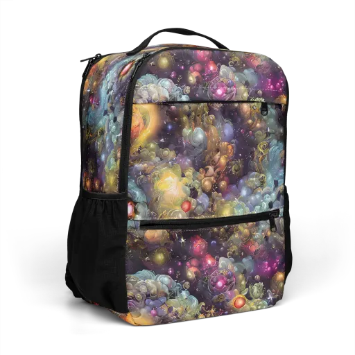 Cosmic Gem Garden on a Utility Backpack