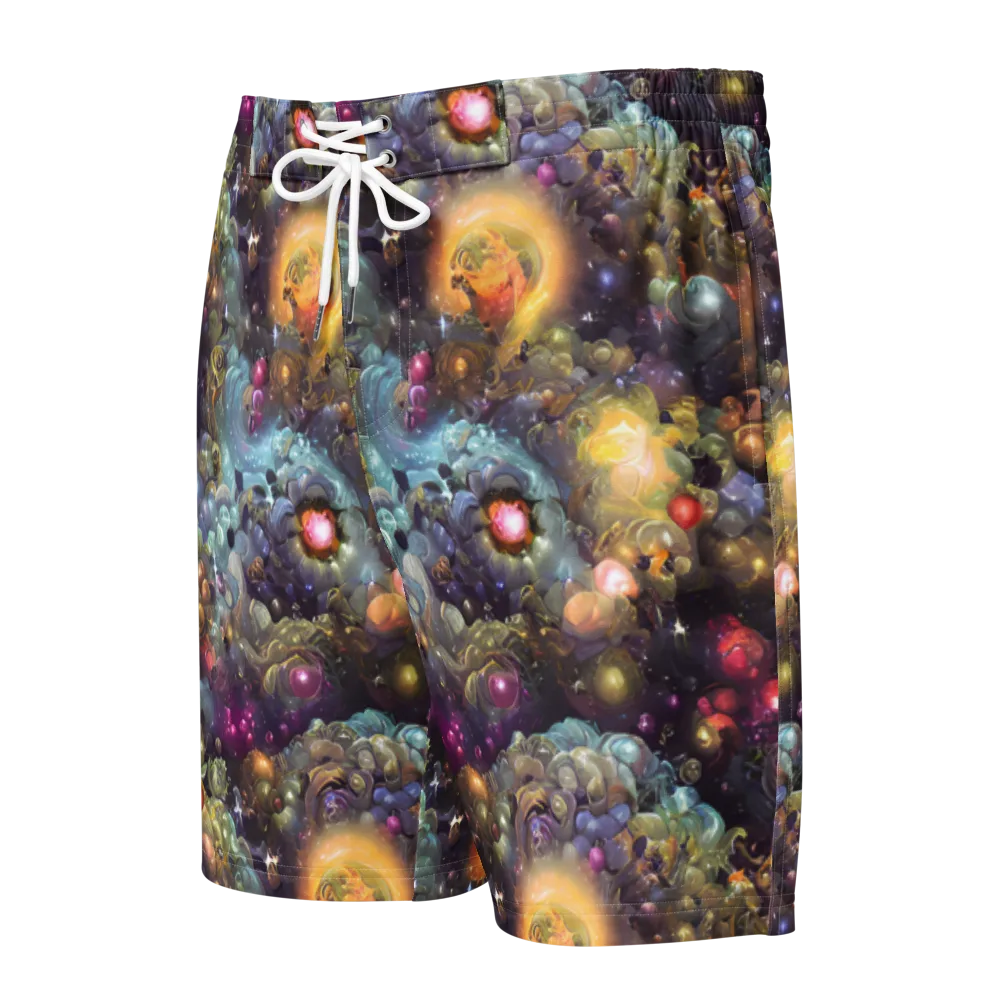 Cosmic Gem Garden on Men's Board Shorts — Front