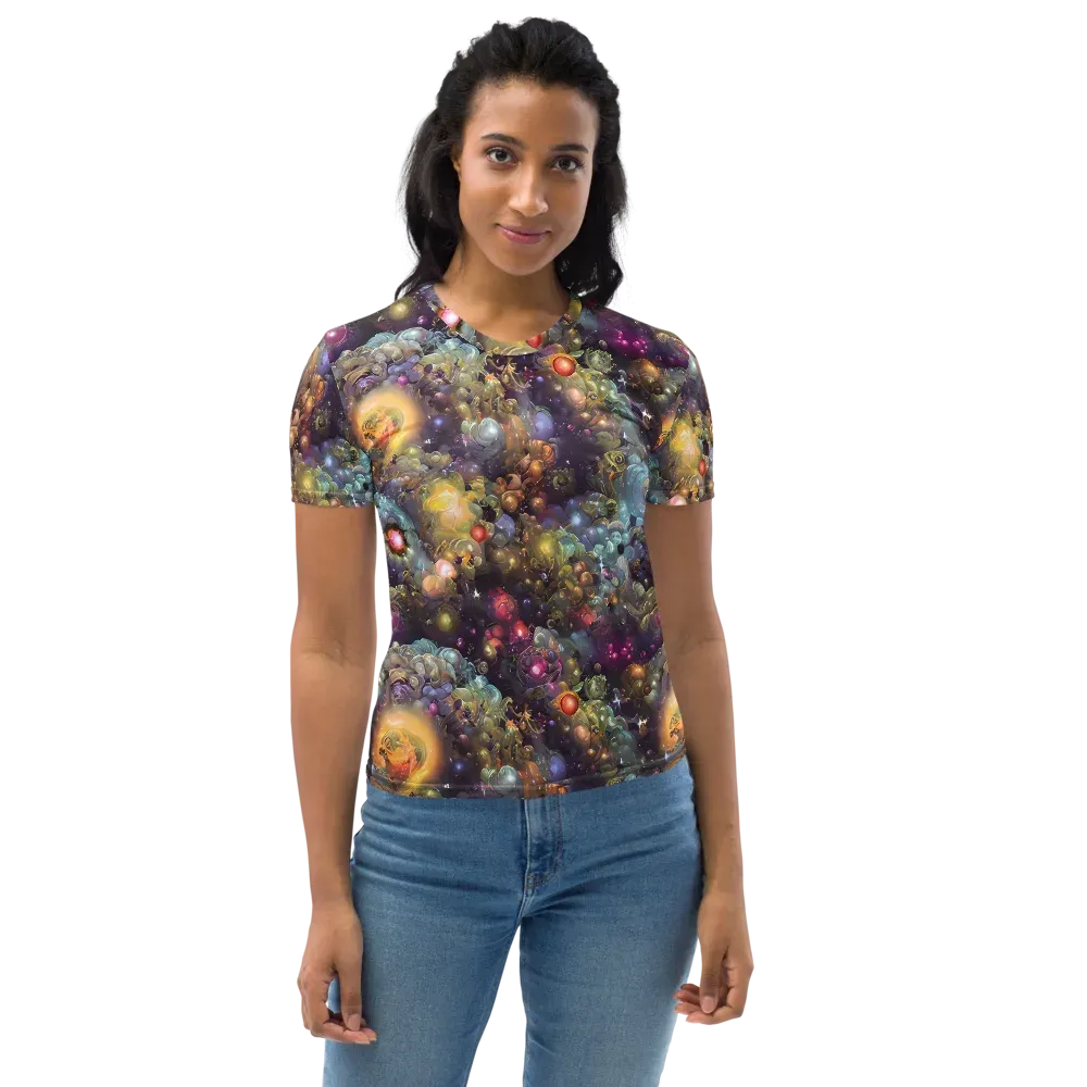 Cosmic Gem Garden on Women's Crew Neck T-Shirt — Front