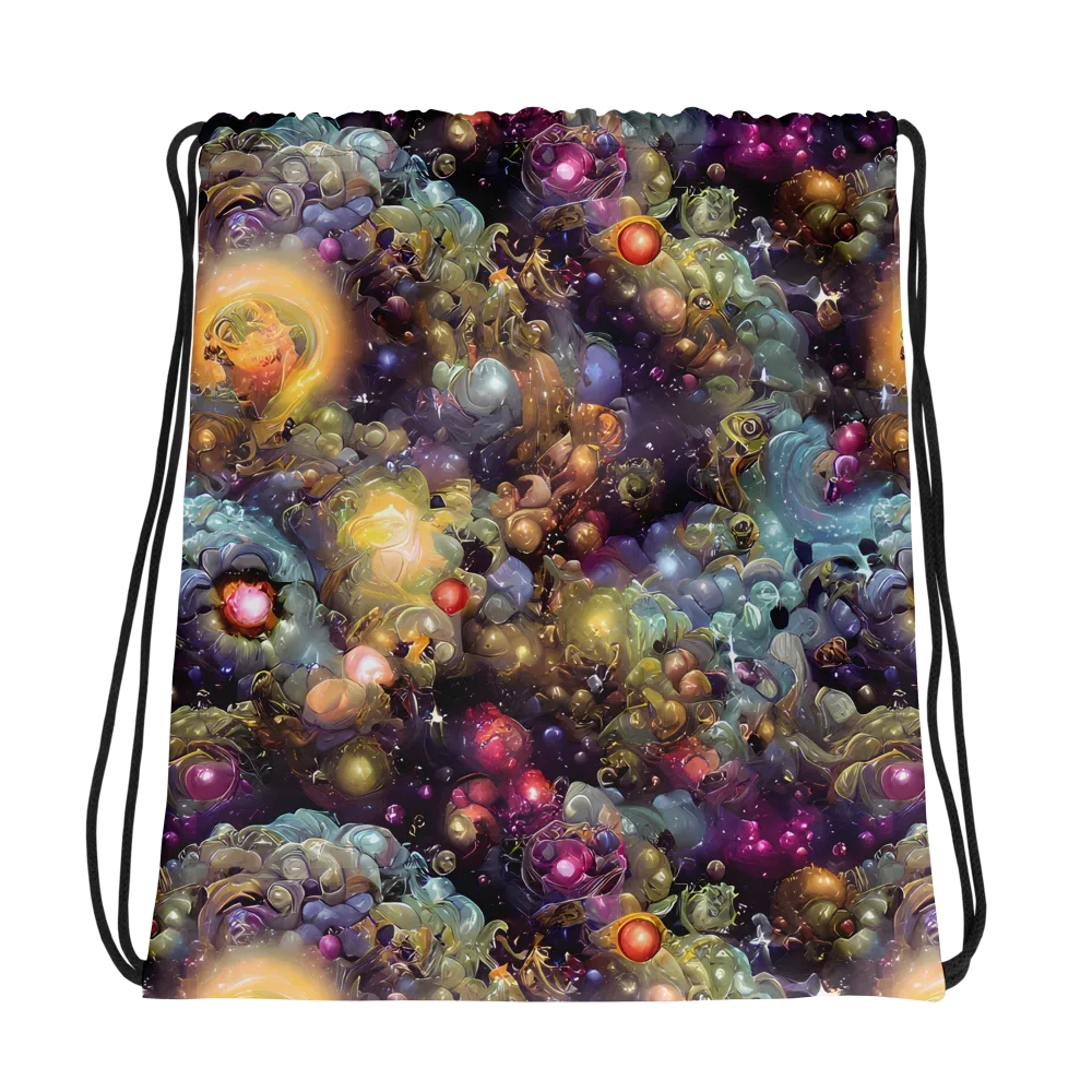 Cosmic Gem Garden on Drawstring Bag — Photo