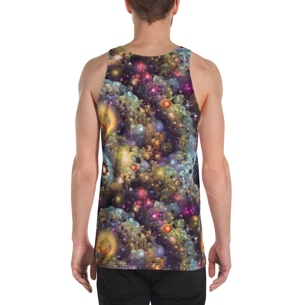 Cosmic Gem Garden on Men's Tank Top — Back