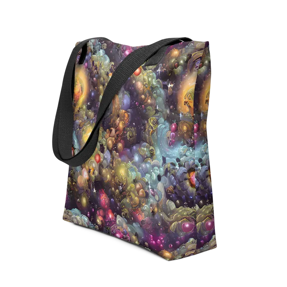 Cosmic Gem Garden on Tote Bag — Front