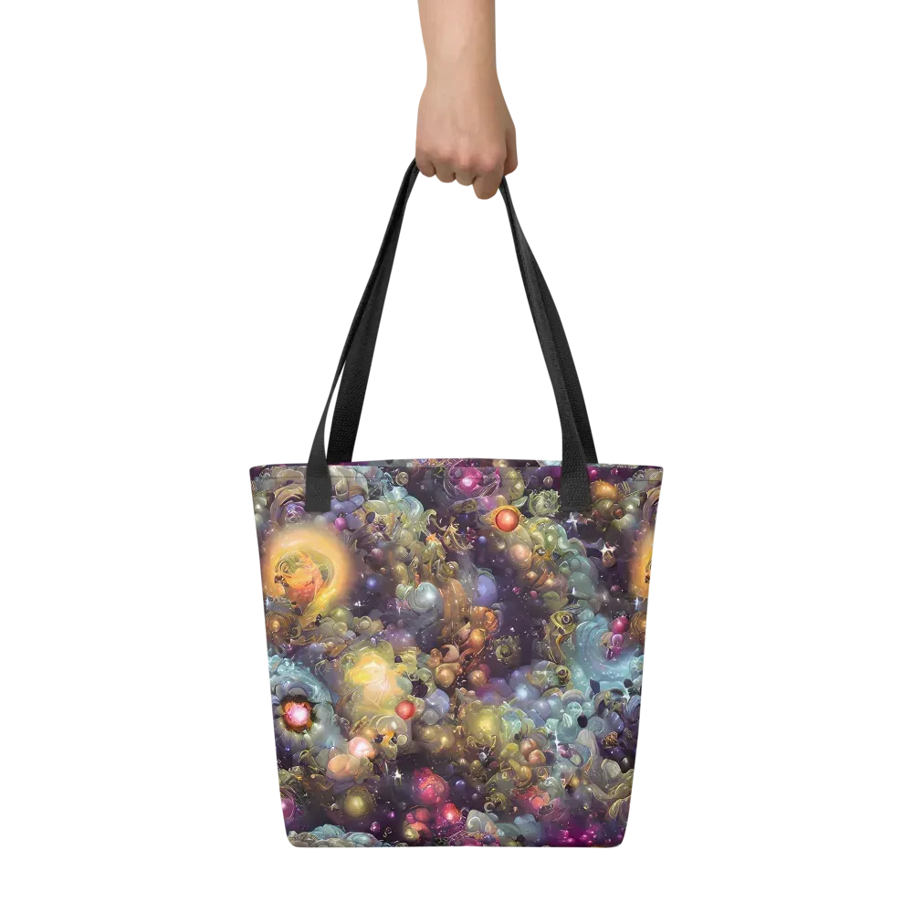 Cosmic Gem Garden on Tote Bag — Front