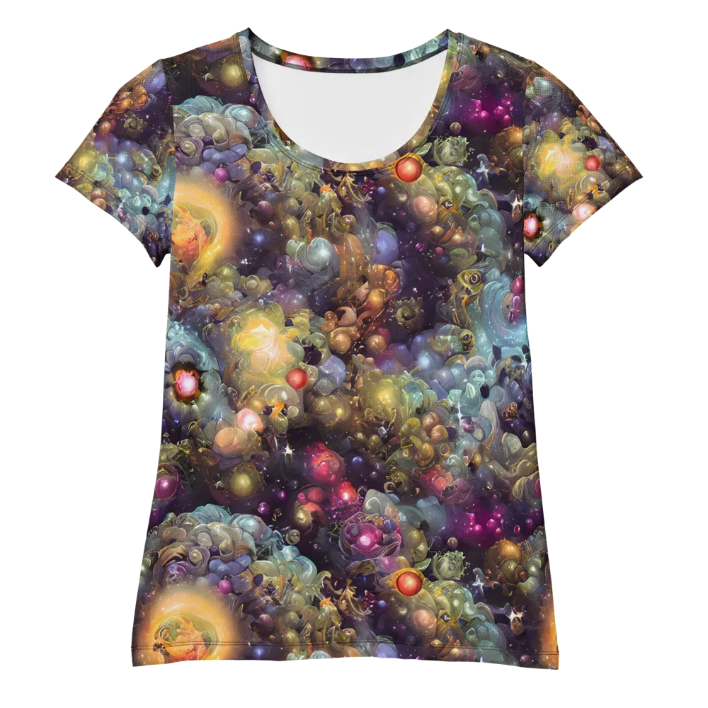 Cosmic Gem Garden on Women's Athletic T-Shirt — Front