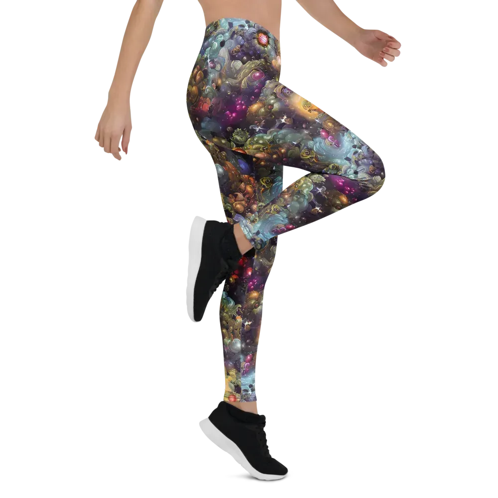 Cosmic Gem Garden on Leggings — Right