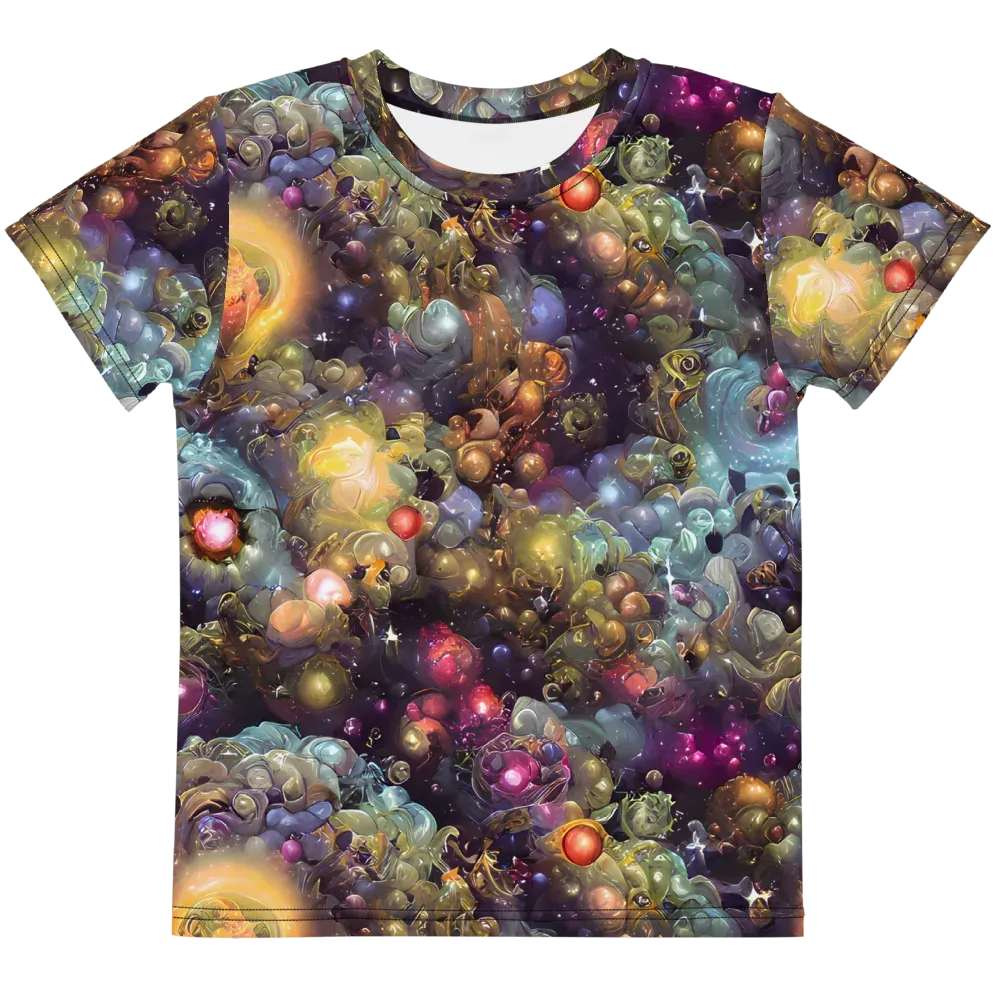 Cosmic Gem Garden on Kids Crew Neck T-Shirt — Front
