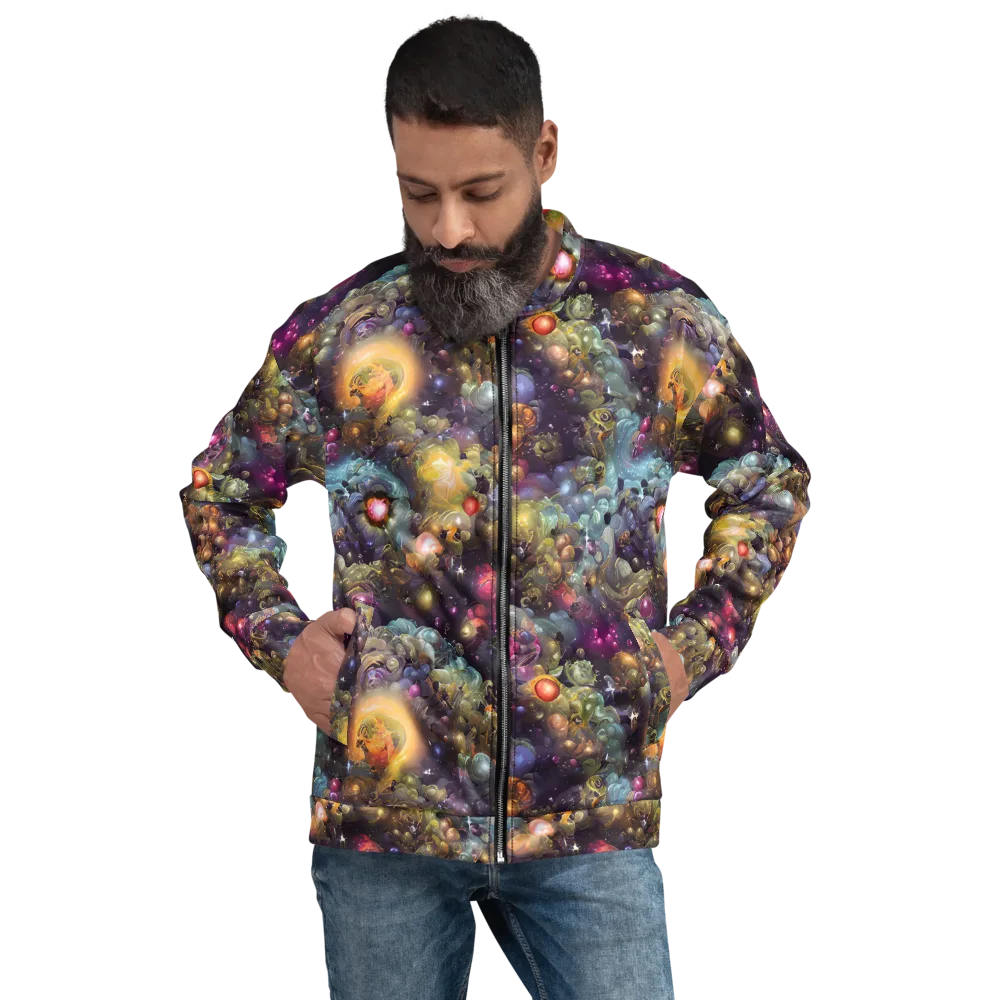 Cosmic Gem Garden on Bomber Jacket — Front