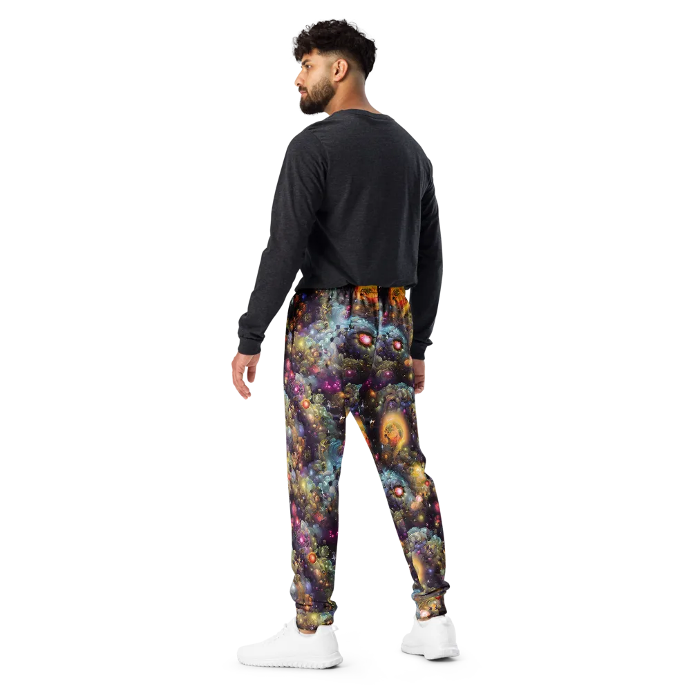 Cosmic Gem Garden on Men's Joggers — Back