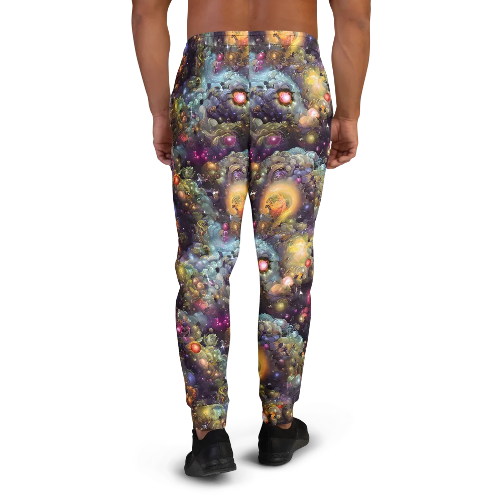 Cosmic Gem Garden on Men's Joggers — Back