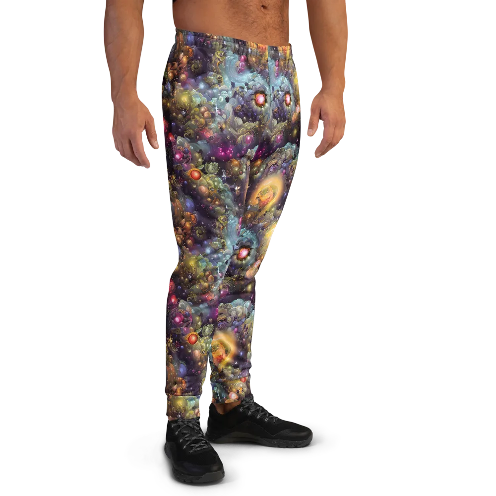 Cosmic Gem Garden on Men's Joggers — Right