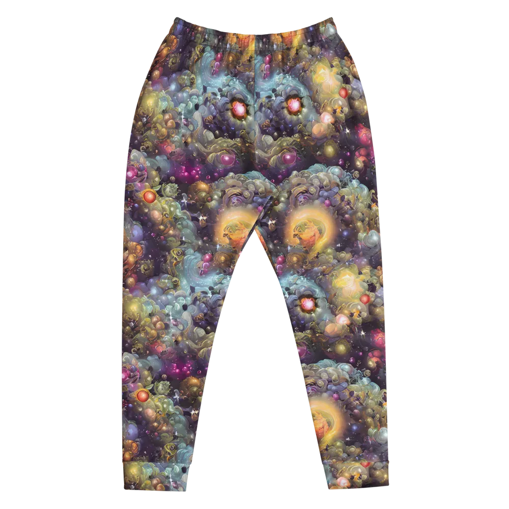 Cosmic Gem Garden on Men's Joggers — Front