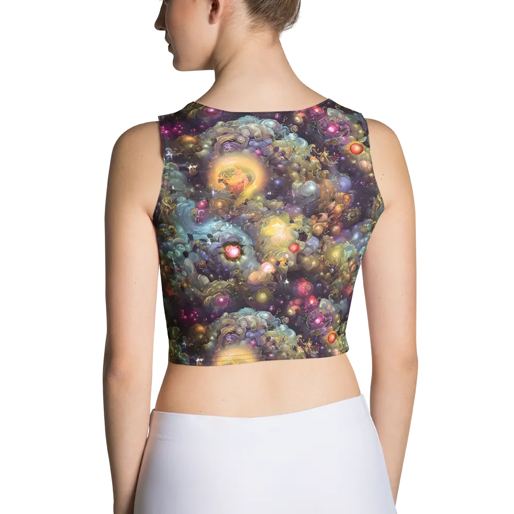 Cosmic Gem Garden on Crop Top — Back
