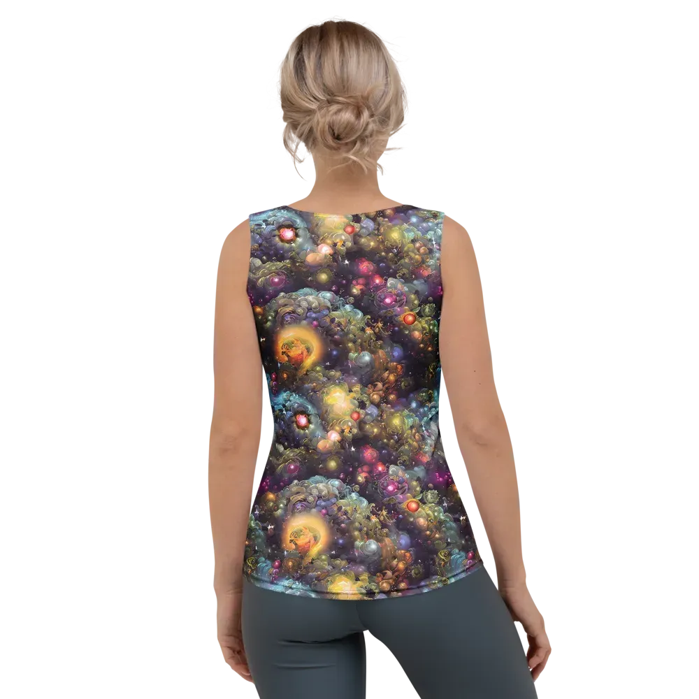 Cosmic Gem Garden on Women's Tank Top — Back