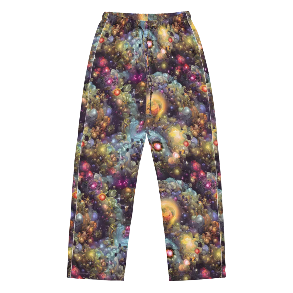 Cosmic Gem Garden on Women's Pajama Pants — Front