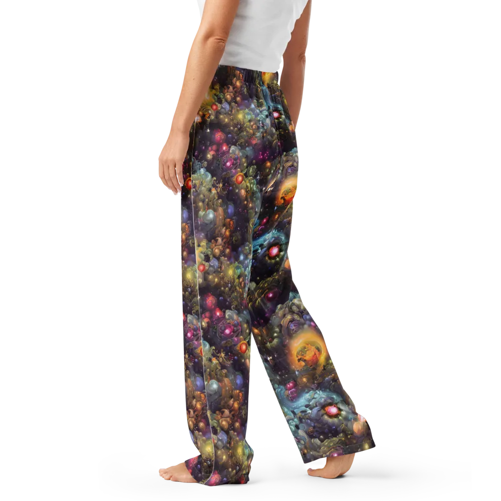 Cosmic Gem Garden on Women's Pajama Pants — Left