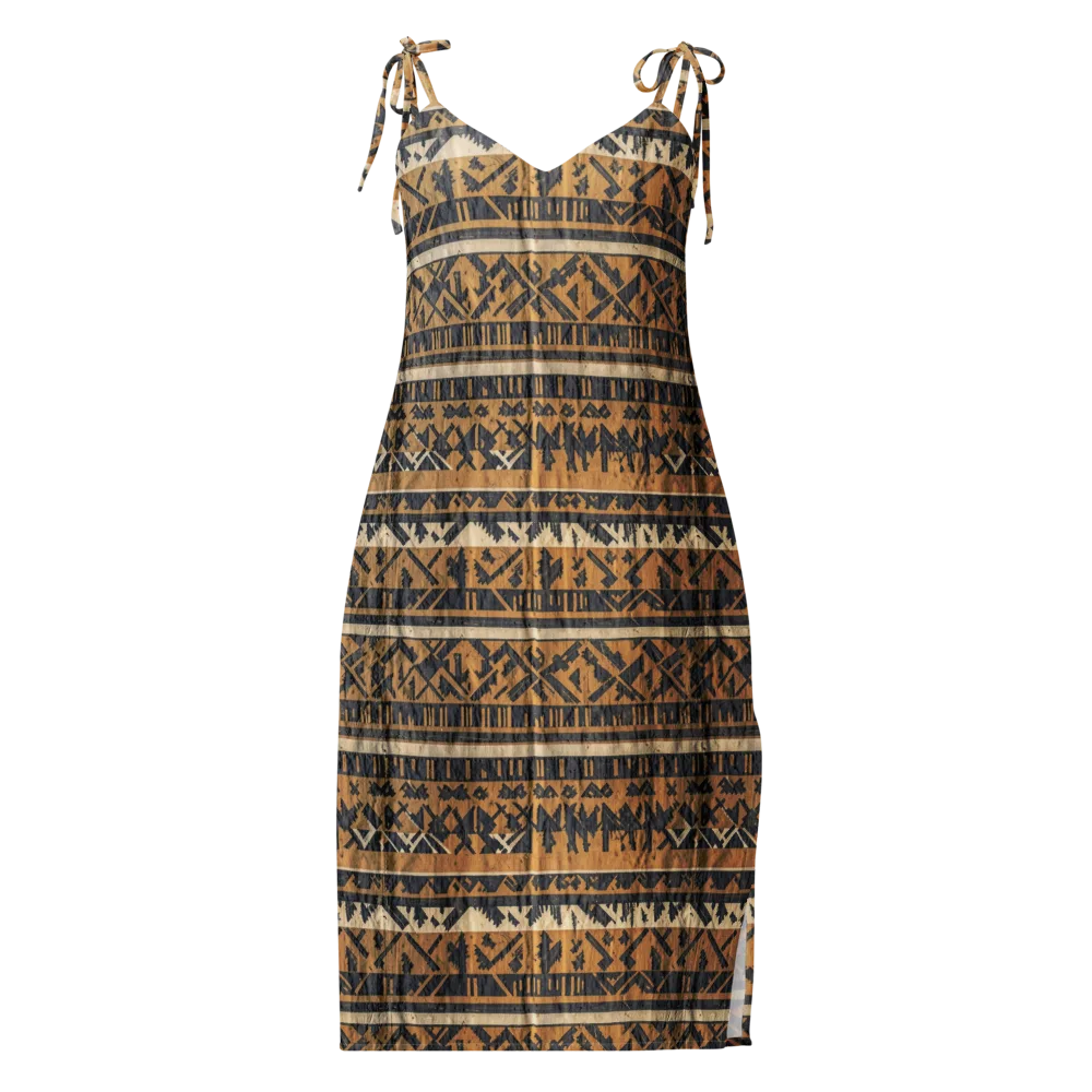 Ochre Nomad on Slip Dress — Front