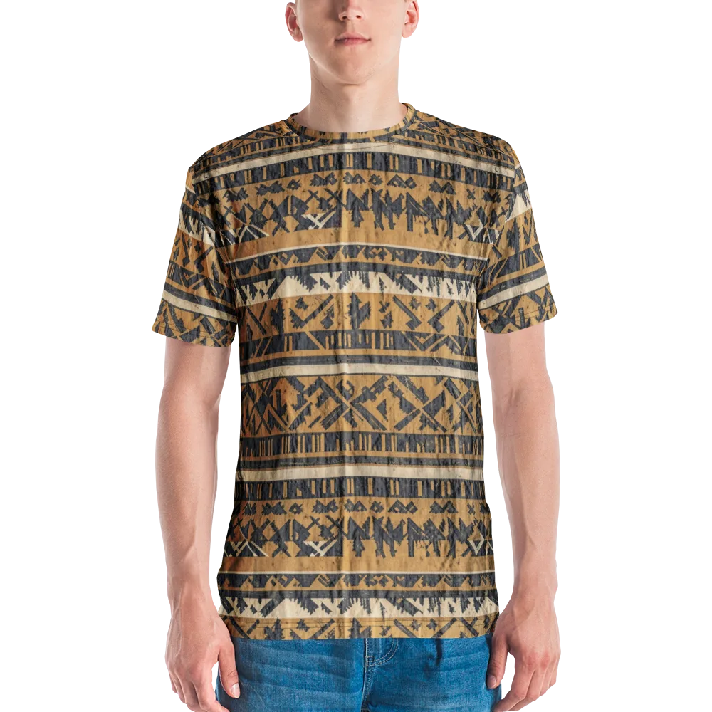 Ochre Nomad on Men's Crew Neck T-Shirt — Front
