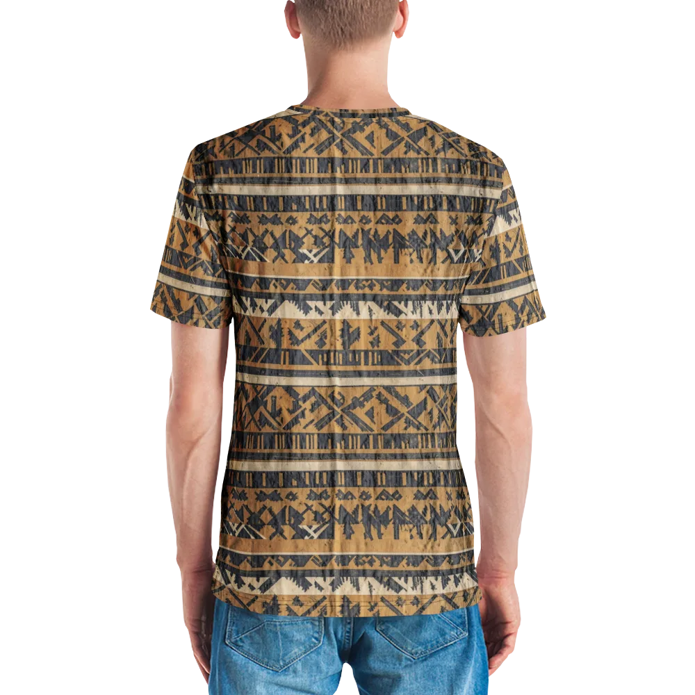 Ochre Nomad on Men's Crew Neck T-Shirt — Back