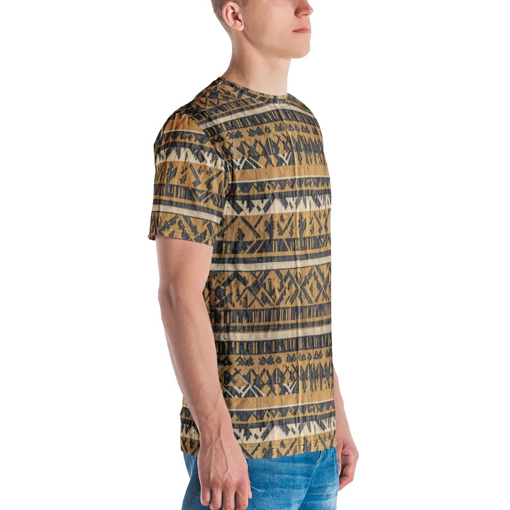 Ochre Nomad on Men's Crew Neck T-Shirt — Right