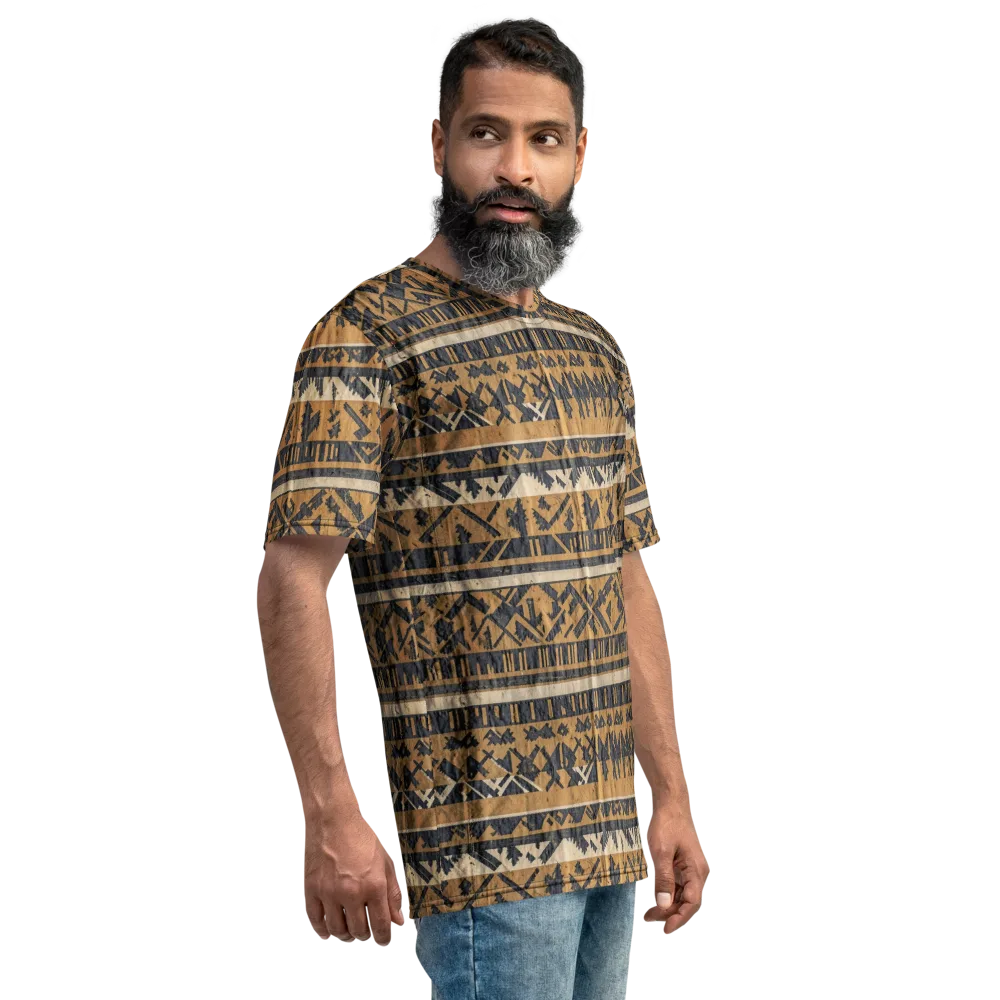 Ochre Nomad on Men's Crew Neck T-Shirt — Right