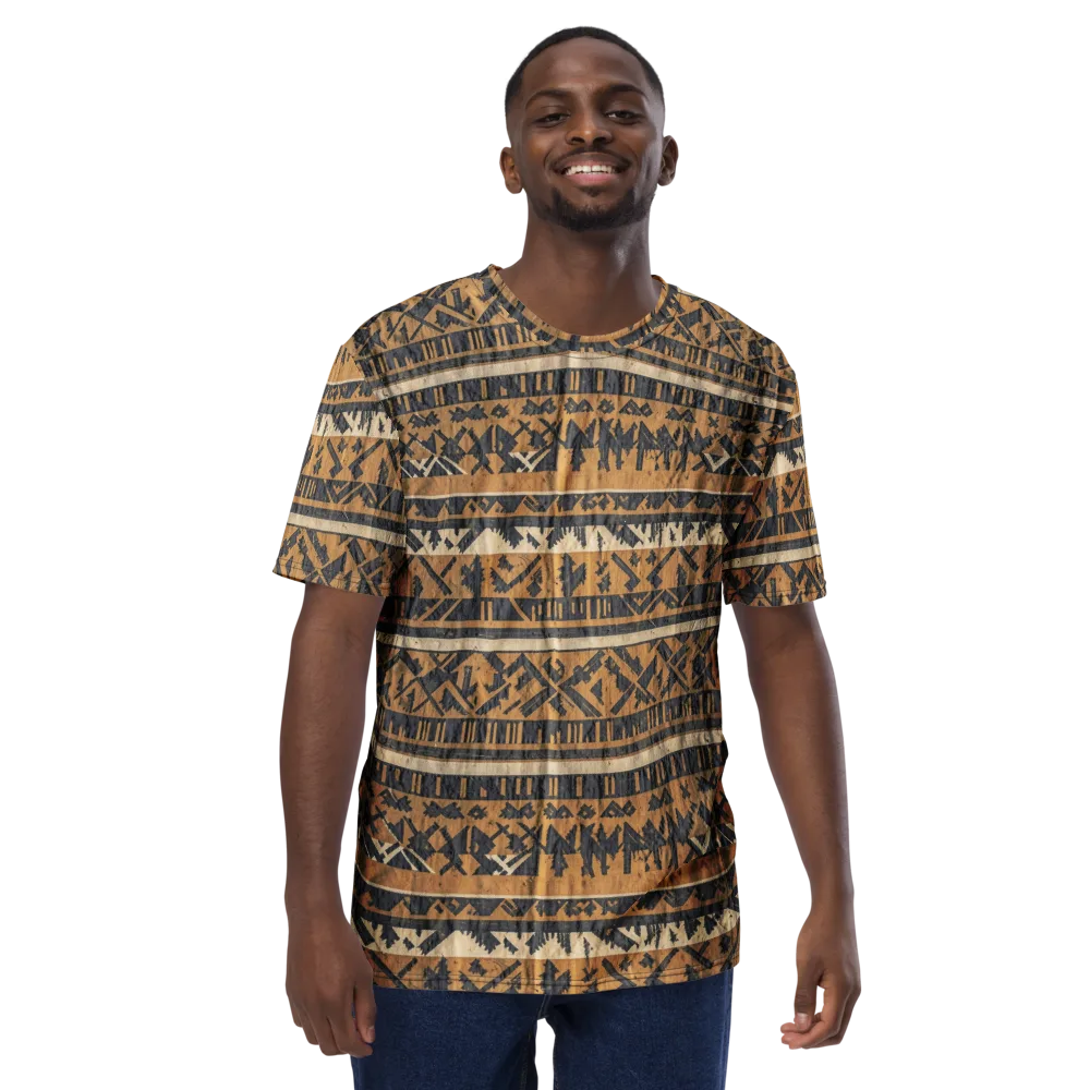 Ochre Nomad on Men's Crew Neck T-Shirt — Front