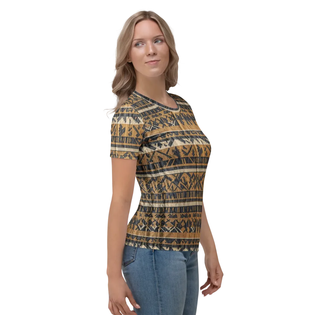 Ochre Nomad on Women's Crew Neck T-Shirt — Right