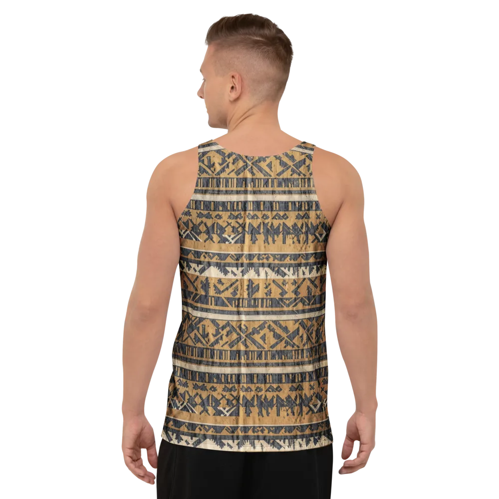 Ochre Nomad on Men's Tank Top — Back