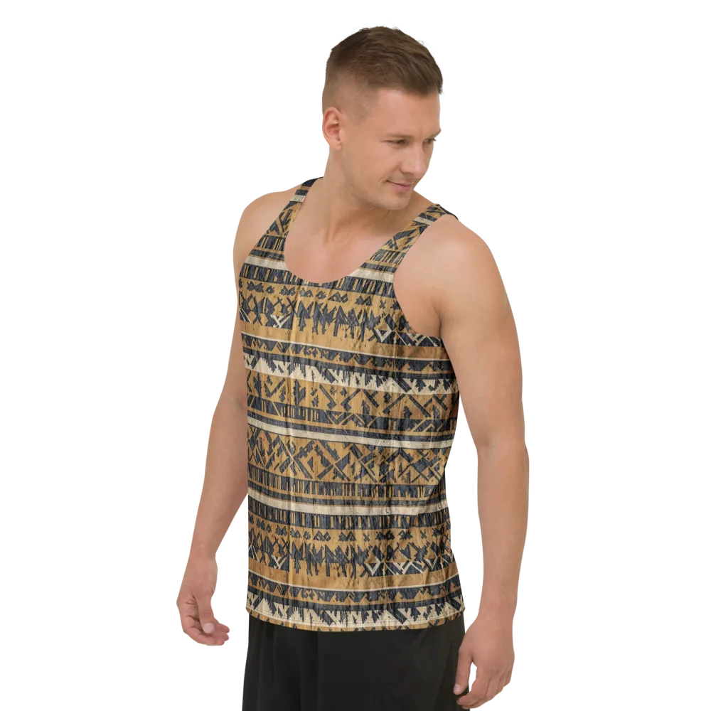 Ochre Nomad on Men's Tank Top — Left Front