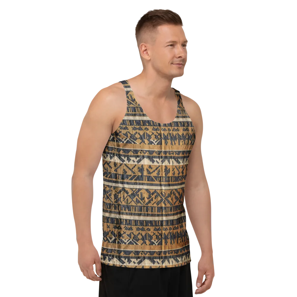 Ochre Nomad on Men's Tank Top — Right Front