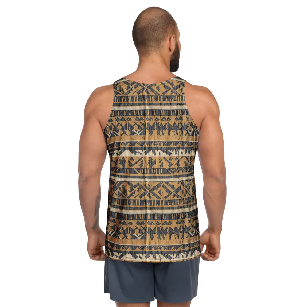 Ochre Nomad on Men's Tank Top — Back
