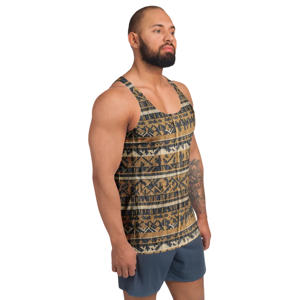 Ochre Nomad on Men's Tank Top — Right Front