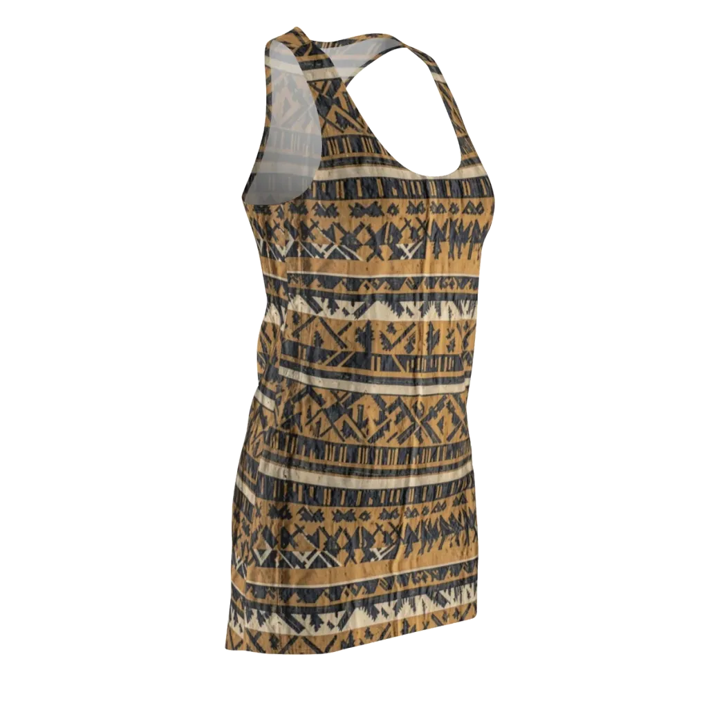 Ochre Nomad on Racerback Dress — Front Side