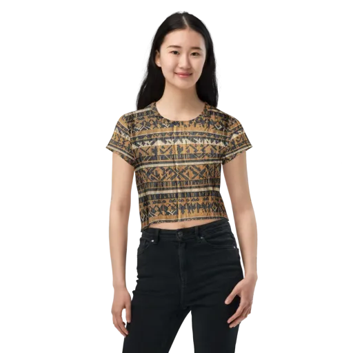 Ochre Nomad on a Crop Tee