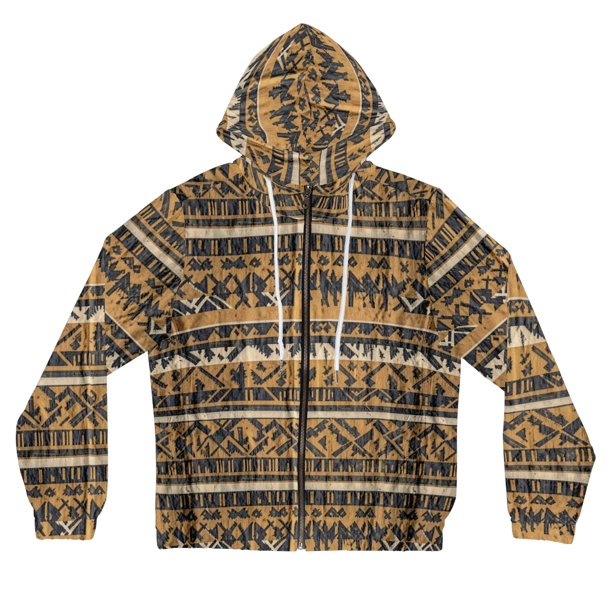 Ochre Nomad on Women's Full-Zip Hoodie — Front