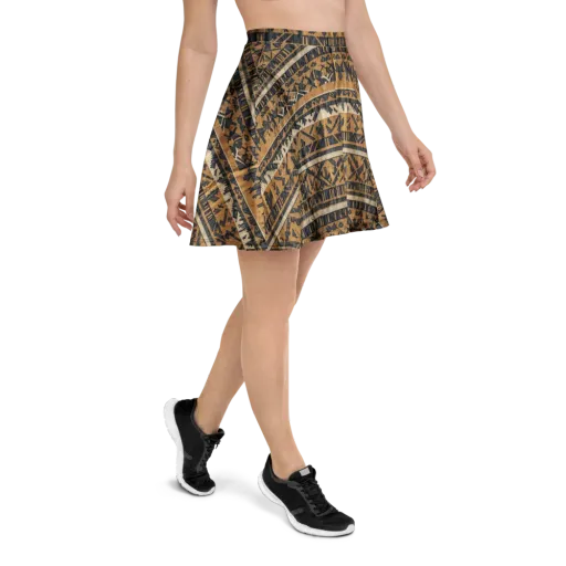 Ochre Nomad on a Skater Skirt