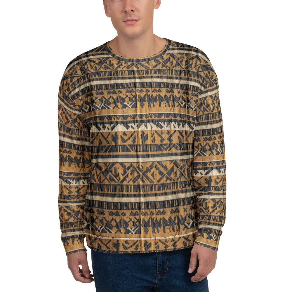 Ochre Nomad on Sweatshirt — Front