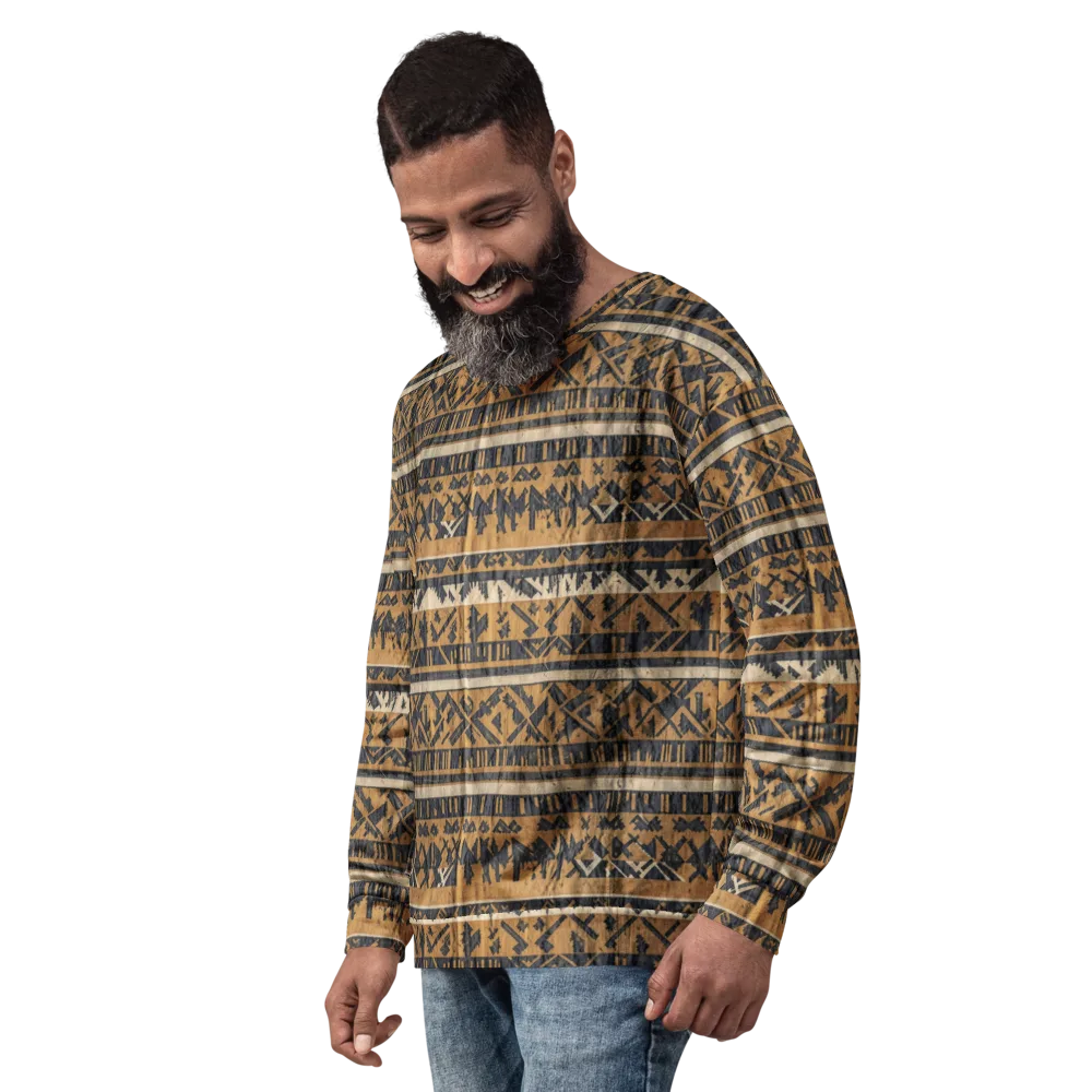 Ochre Nomad on Sweatshirt — Left Front