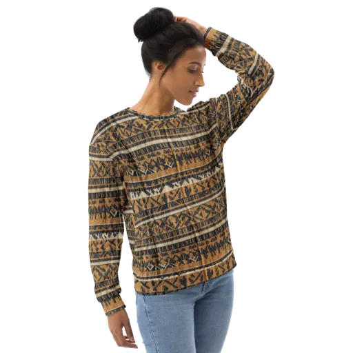 Ochre Nomad on a Sweatshirt