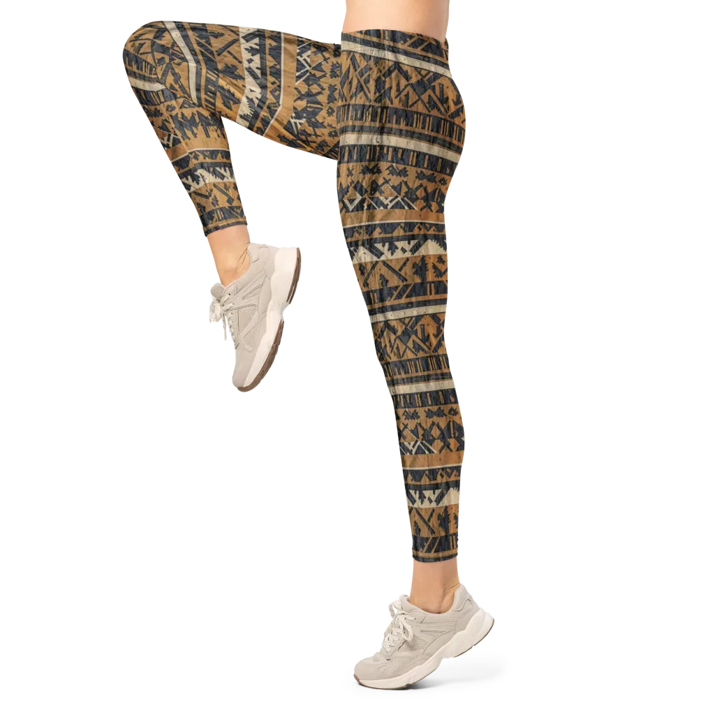 Ochre Nomad on Leggings — Left