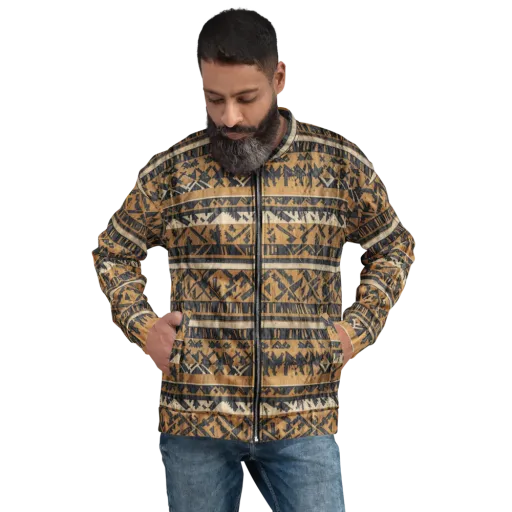 Ochre Nomad on a Bomber Jacket