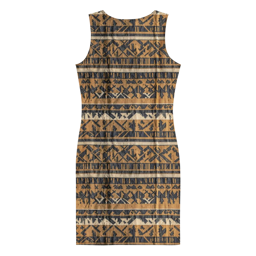 Ochre Nomad on Bodycon Dress — Back