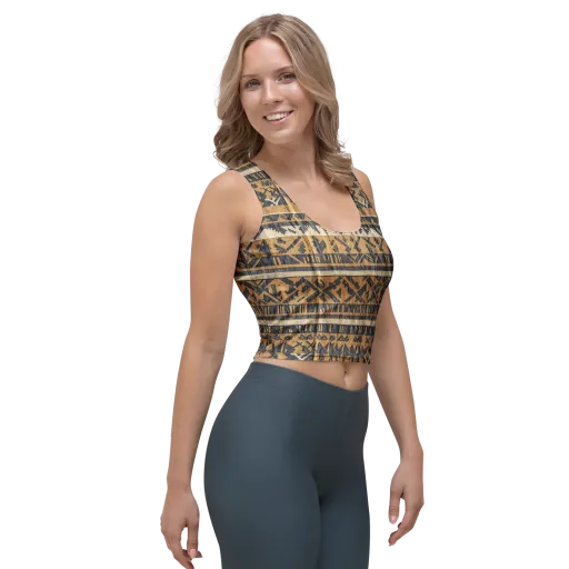 Ochre Nomad on a Crop Top