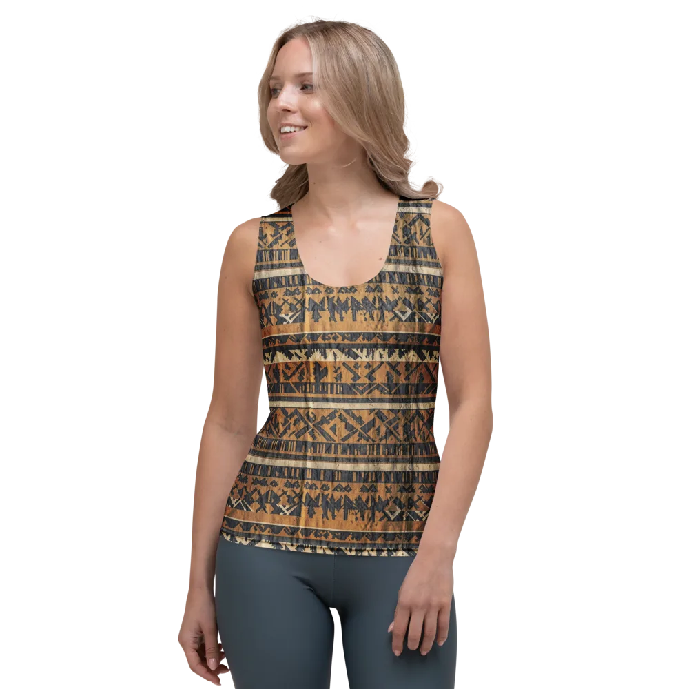 Ochre Nomad on Women's Tank Top — Front