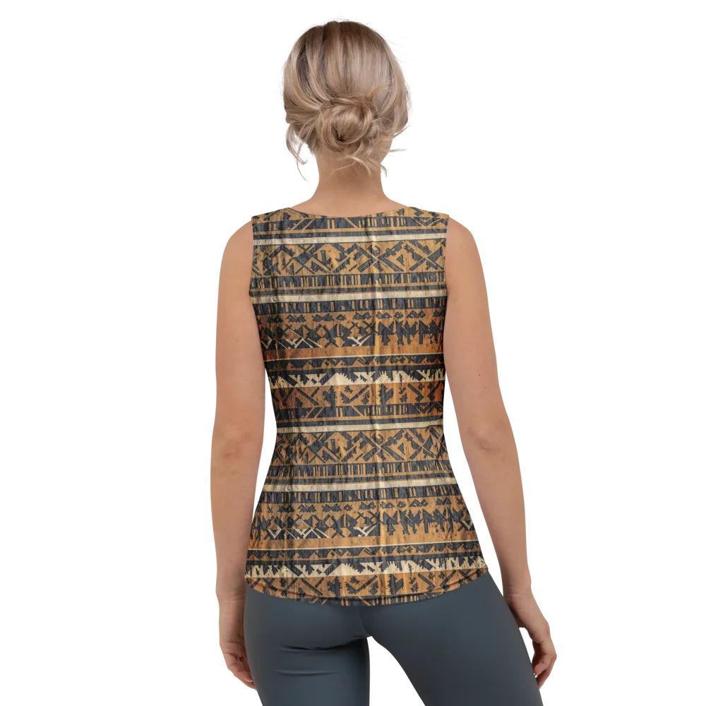 Ochre Nomad on Women's Tank Top — Back